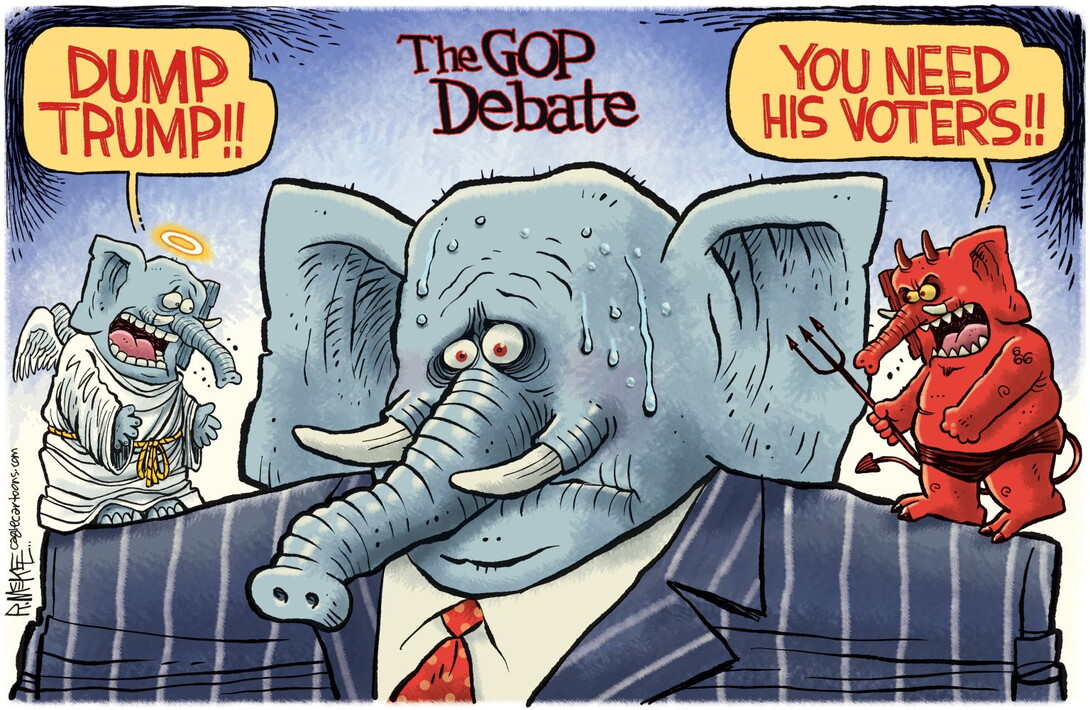 GOP Debate by Rick McKee, CagleCartoons.com