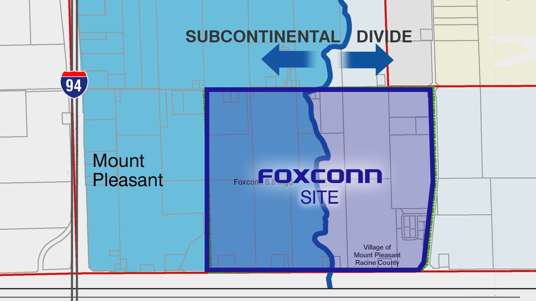 Foxconn Diversion Map